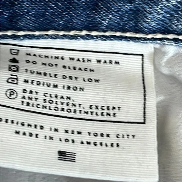 AYR Styx Wolfpack Two Tone Button Fly Cotton High Rise Jeans - Size 25 - Picture 7 of 9